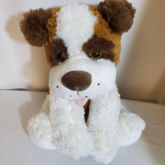 Kelly Toy Other - 2016 Plush 16 Inch Stuffed Dog Kelly Toy Brown White Stuffed Animal Restored VTG